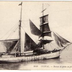 CPA Marine - ONIVAL - Bateau de pêche en pleine Mer N°1300