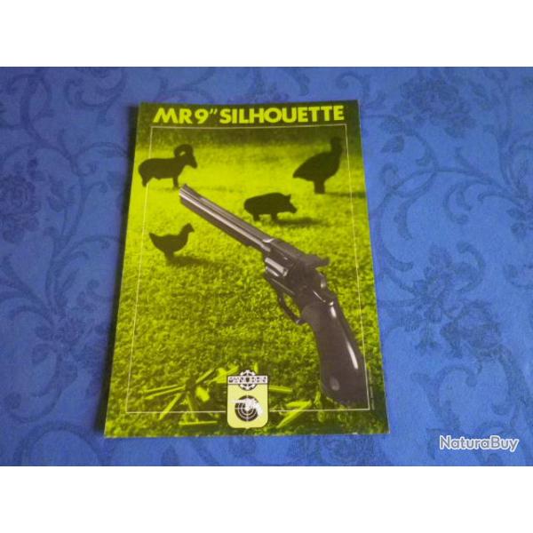 Feuillet technique manurhin MR9 silhouette cal.357 magnum