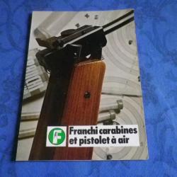 Dépliant FRANCHI carabines pistolet air comprimé Diana center junior senior
