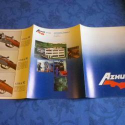 dépliant AZHUR fusils modèle 80, 81, 82, 90, 91, 92.