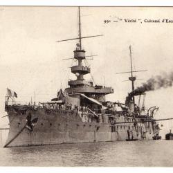 CPA - Marine Militaire - " Vérité " Cuirasse d'Escadre N°1204