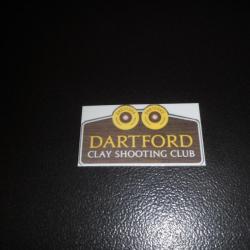 Superbe autocollant Dartford Clay Shooting club