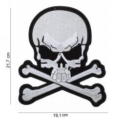 Patch "Crane blanc"  -  brodé -