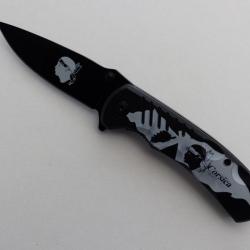 Coffret décoratif avec Couteau Pliant  CORSICA Lame de 8 cm