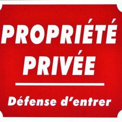 Pancartes Rouge Alu PROPRIÉTÉ PRIVÉ - Défense d'entrer