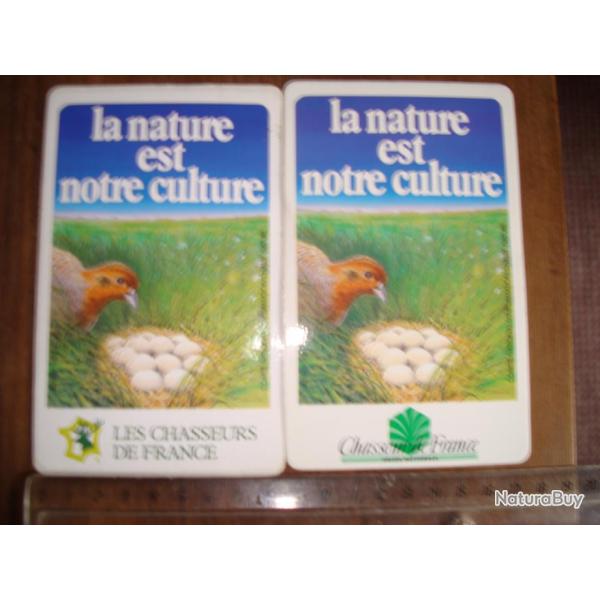 la Nature est notre culture  UNFDC /les chasseurs de France(1 autocollant a choisir !)