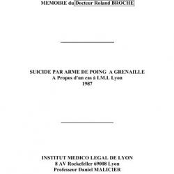 Ebook Livre Action - A.E.U. De Thanatologie Et Criminalistique (Roland Broche, 2013, 26 Pages)
