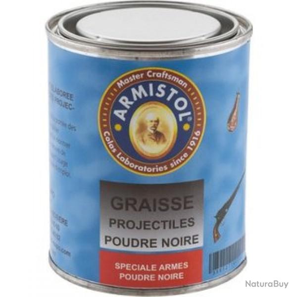 Pot de GRAISSE pour Projectiles Poudre Noir / 250 ml