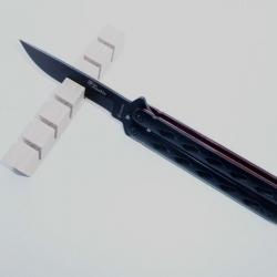Couteau PAPILLON Militaire ANUBIS Noire et Rouge
