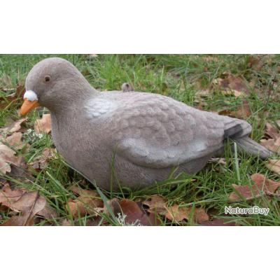 Pigeon floqué (velours) unité - Formes plastiques (3178334)