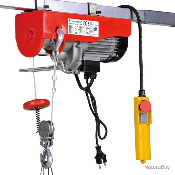 Palan treuil électrique pro avec télécommande 1300 W 400/800 kg outils atelier garage 3402136