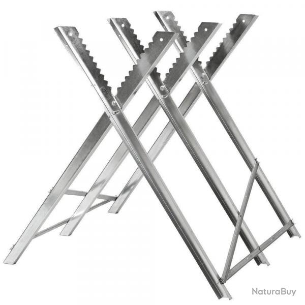 Chevalet de sciage pour buche bois scie 3 supports 84 cm 3408031