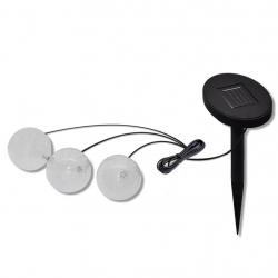 Boule solaire LED flottant 3 pièces diamètre 9,5 cm luminaire décoration 2402029