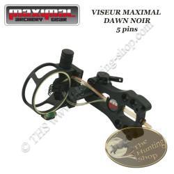 MAXIMAL Dawn Viseur de chasse et tir 3D 5 pins Droitier / Gaucher avec led Noir