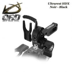 QAD Ultrarest HDX Repose-flèches à effacement pour la chasse et le tir 3D Droitier Black