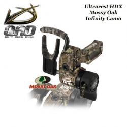 QAD Ultrarest HDX Repose-flèches à effacement pour la chasse et le tir 3D Droitier Mossy Oak Infinit