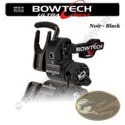 QAD BOWTECH Ultrarest HDX Repose-flèches à effacement pour la chasse et le tir 3D Droitier Black