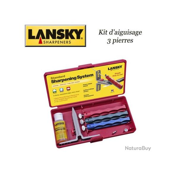 LANSKY Kit d'aiguisage 3 pierres