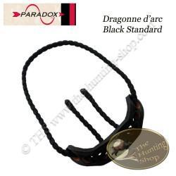 PARADOX Dragonne d'arc tressée avec finition cuir  Black Standard