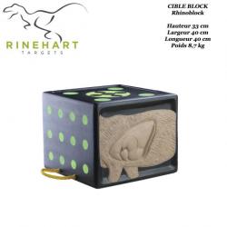 RINEHART RhinoBlock cible bloc solide et confortable pour le tir à l'arc, convient pour lames de cha