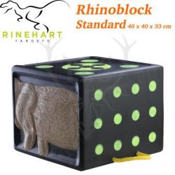 RINEHART RhinoBlock cible bloc solide et confortable pour le tir à l'arc, convient pour lames de cha