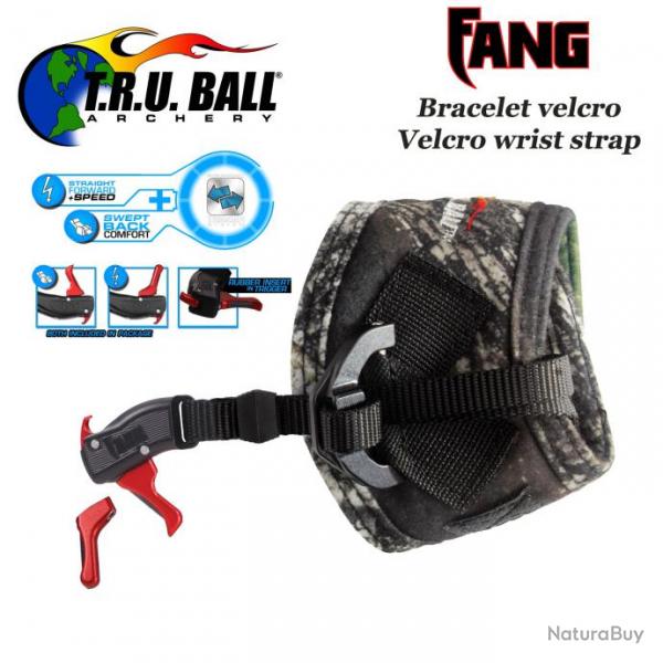 TRU BALL Fang dcocheur bracelet velcro pour la chasse et le tir 3D