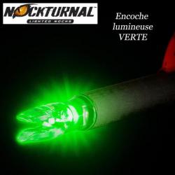 NOCKTURNAL Encoches lumineuses rouges, vertes, bleues ou roses Vert "S" Nock 1 pc