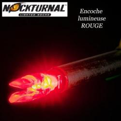NOCKTURNAL Encoches lumineuses rouges, vertes, bleues ou roses Rouge "S" Nock 3 pcs