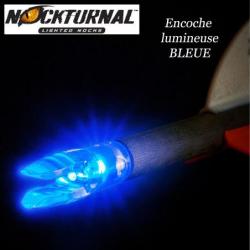 NOCKTURNAL Encoches lumineuses rouges, vertes, bleues ou roses Bleu "X" Nock 1 pc