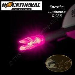 NOCKTURNAL Encoches lumineuses rouges, vertes, bleues ou roses Rose "S" Nock 1 pc