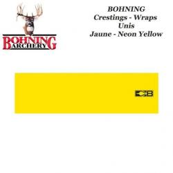 BOHNING Blazer Arrow Wraps 4 ou 7 pouces autocollants colorés unis de type cresting pour flèches Jau