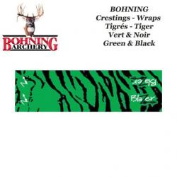 BOHNING Blazer Tiger Arrow Wraps 4 ou 7 pouces autocollants tigrés de type cresting pour flèches Tig