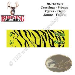 BOHNING Blazer Tiger Arrow Wraps 4 ou 7 pouces autocollants tigrés de type cresting pour flèches Tig