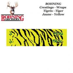 BOHNING Blazer Tiger Arrow Wraps 4 ou 7 pouces autocollants tigrés de type cresting pour flèches Tig