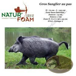 NATUR'FOAM Cible 3D Gros Sanglier au pas en mousse pour le tir à l'arc