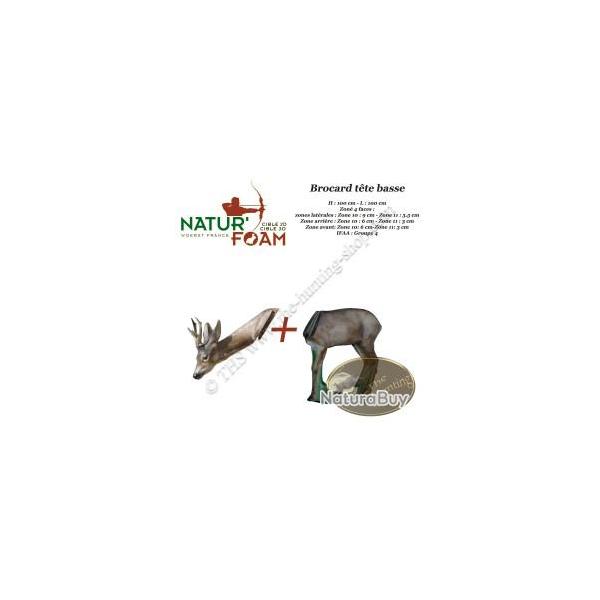 NATUR'FOAM Cible 3D Chevreuils, Chevrettes et Brocards en mousse pour le tir  l'arc Brocard Tte Ba