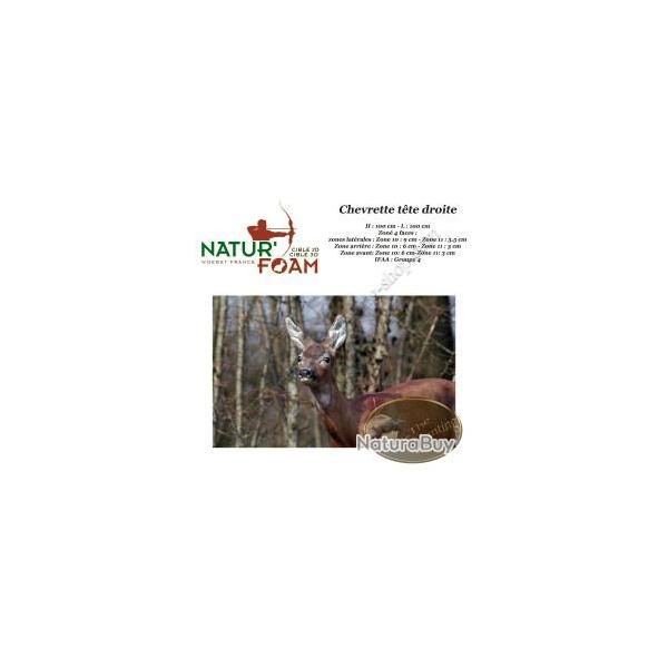 NATUR'FOAM Cible 3D Chevreuils, Chevrettes et Brocards en mousse pour le tir  l'arc Chevrette Tte 