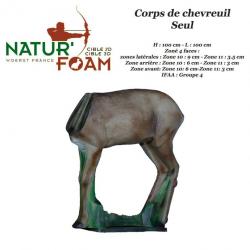 NATUR'FOAM Cible 3D Chevreuils, Chevrettes et Brocards en mousse pour le tir à l'arc Corps de Chevre