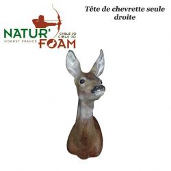 NATUR'FOAM Cible 3D Chevreuils, Chevrettes et Brocards en mousse pour le tir à l'arc Tête de Chevret