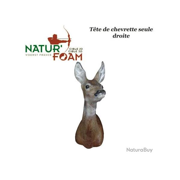 NATUR'FOAM Cible 3D Chevreuils, Chevrettes et Brocards en mousse pour le tir  l'arc Tte de Chevret