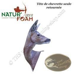 NATUR'FOAM Cible 3D Chevreuils, Chevrettes et Brocards en mousse pour le tir à l'arc Tête de Chevret