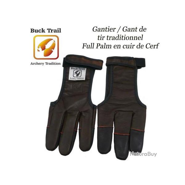 BUCK TRAIL Gantier Full Palm en cuir de cerf S