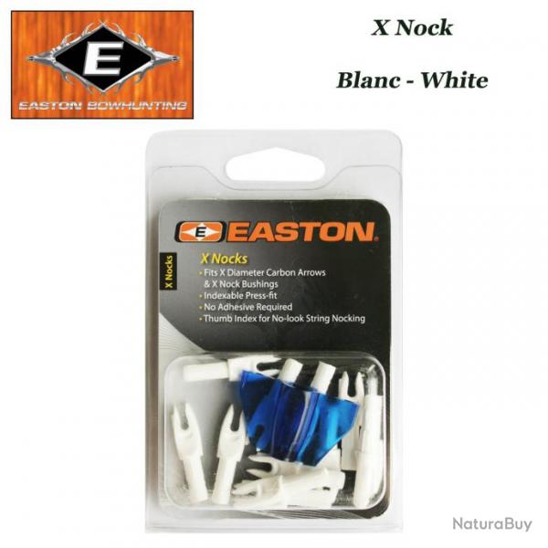 EASTON Encoches intrieures X Nocks 12 Pack Blanc