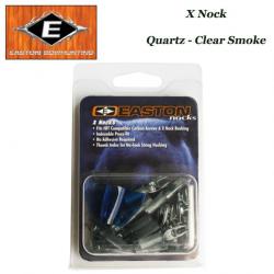 EASTON Encoches intérieures X Nocks 12 Pack Quartz - Clear Smoke