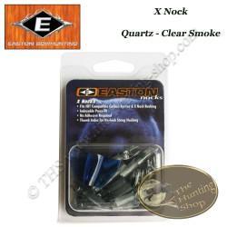 EASTON Encoches intérieures X Nocks 12 Pack Quartz - Clear Smoke