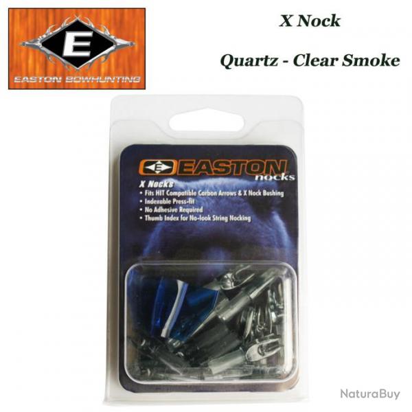 EASTON Encoches intrieures X Nocks 12 Pack Quartz - Clear Smoke