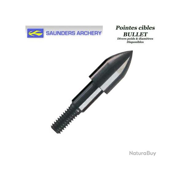 SAUNDERS Bullet Pointes d'entrainement  visser en acier de forme bullet pour le tir sur cible  21/6