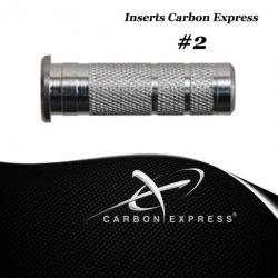 CARBON EXPRESS Inserts en aluminium pour pointes à visser pour PileDriver, Mayhem & Maxima Inserts #