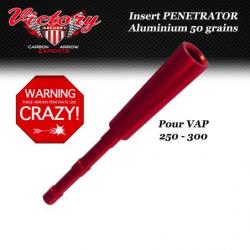 VICTORY ARCHERY VAP Penetrator Insert adaptateur en aluminium ou en acier inox pour pointes de chass