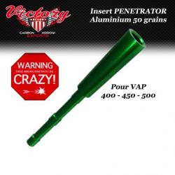 VICTORY ARCHERY VAP Penetrator Insert adaptateur en aluminium ou en acier inox pour pointes de chass